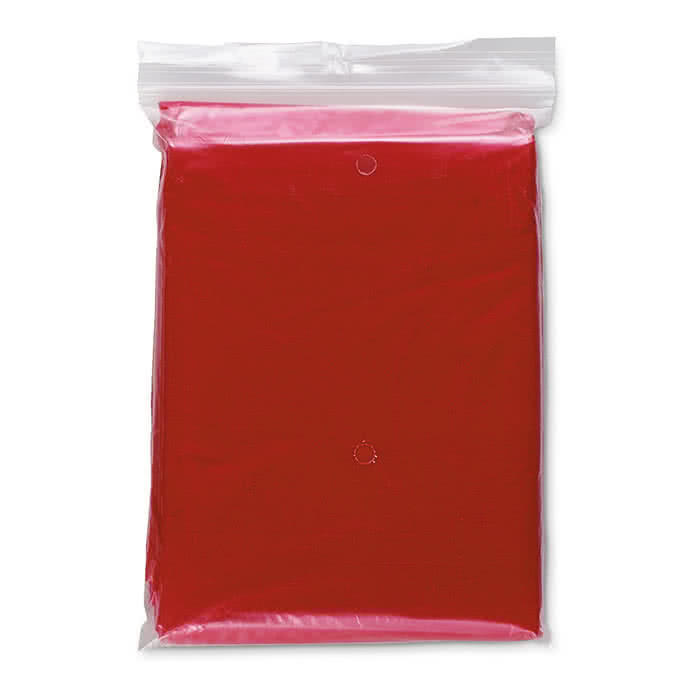 Impermeable plegable personalizado color Rojo Impermeable plegable personalizado color Rojo