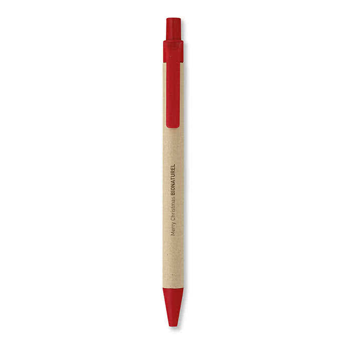 Se degrada de forma natural y sostenible color Rojo cuarta vista con logo Se degrada de forma natural y sostenible color Rojo cuarta vista con logo