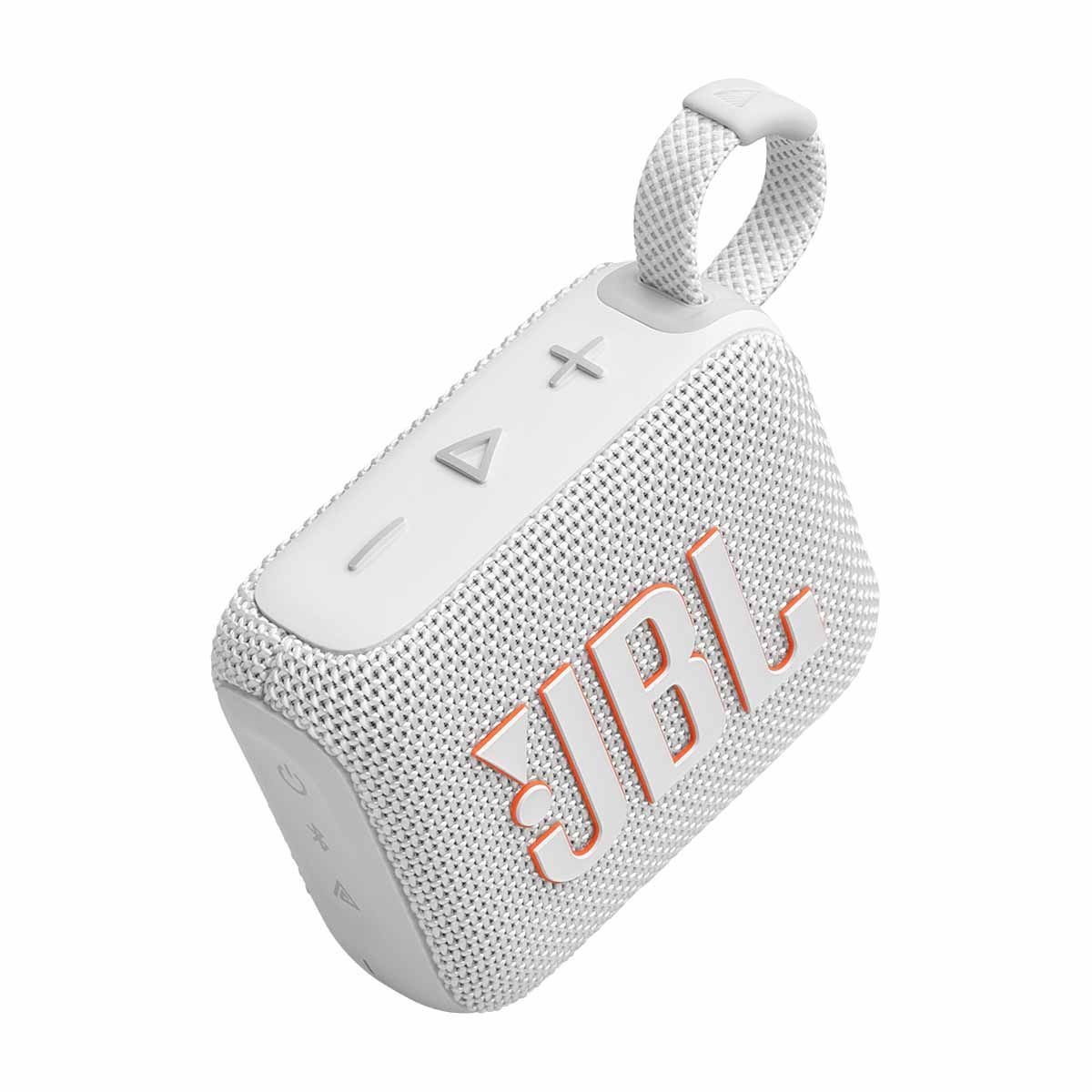 Altavoz JBL Go 4 colorido y pequeño con una potencia de 4.2W color blanco vista principal Altavoz JBL Go 4 colorido y pequeño con una potencia de 4.2W color blanco vista principal