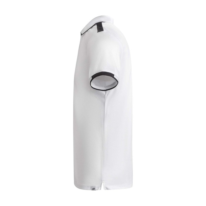 Polo deportivo infantil de poliéster de manga corta 140 g/m2 Roly color blanco vista lateral Polo deportivo infantil de poliéster de manga corta 140 g/m2 Roly color blanco vista lateral