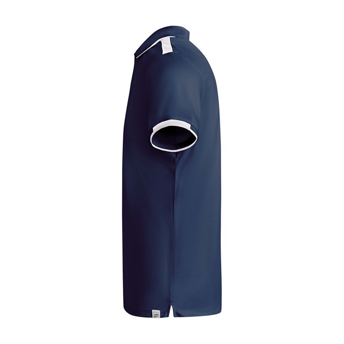 Polo deportivo infantil de poliéster de manga corta 140 g/m2 Roly color azul marino vista lateral Polo deportivo infantil de poliéster de manga corta 140 g/m2 Roly color azul marino vista lateral