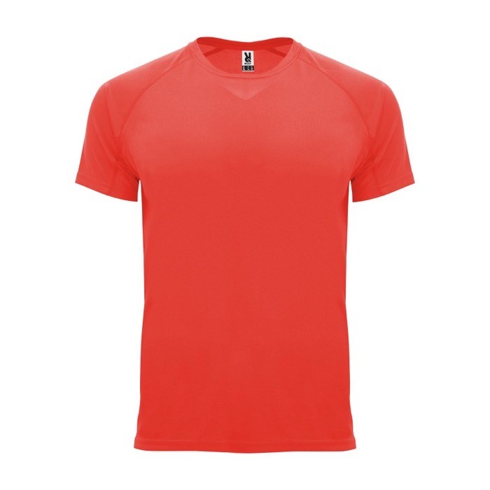 Camiseta técnica de poliéster 100% para niños 135 g/m2 Roly color coral