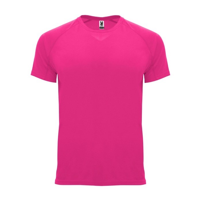 Camiseta técnica de poliéster 100% para niños 135 g/m2 Roly color fucsia fluorescente