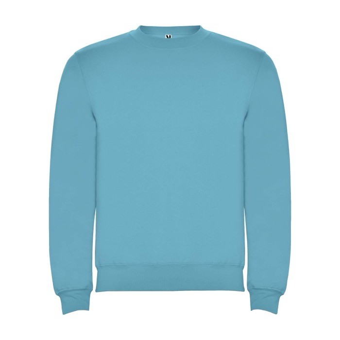 Jersey para niños de algodón y poliéster en punto 280 g/m2 Roly color turquesa