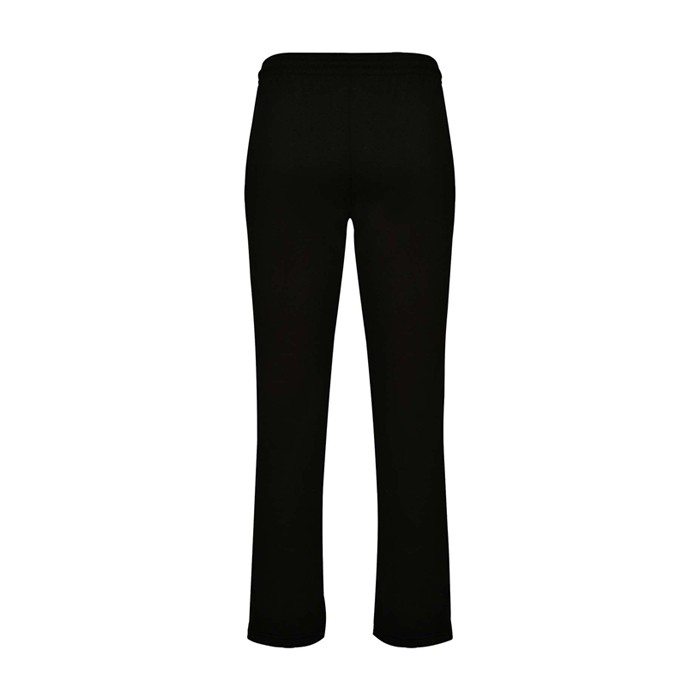Pantalón deportivo para niños de algodón y poliéster 280 g/m2 Roly color negro segunda vista trasera Pantalón deportivo para niños de algodón y poliéster 280 g/m2 Roly color negro segunda vista trasera