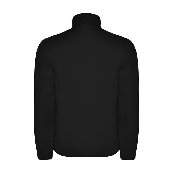 Chaqueta softshell de poliéster para niños 300 g/m2 Roly color negro segunda vista trasera