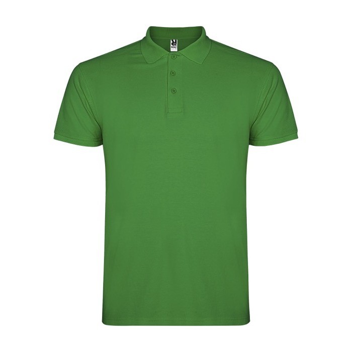 Polo de punto piqué de algodón 100% para niños 200 g/m2 Roly color verde tropical