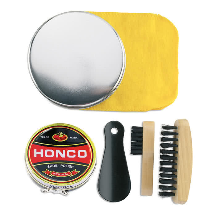 Set limpia calzado para regalar color Plateado Brillante segunda vista Set limpia calzado para regalar color Plateado Brillante segunda vista