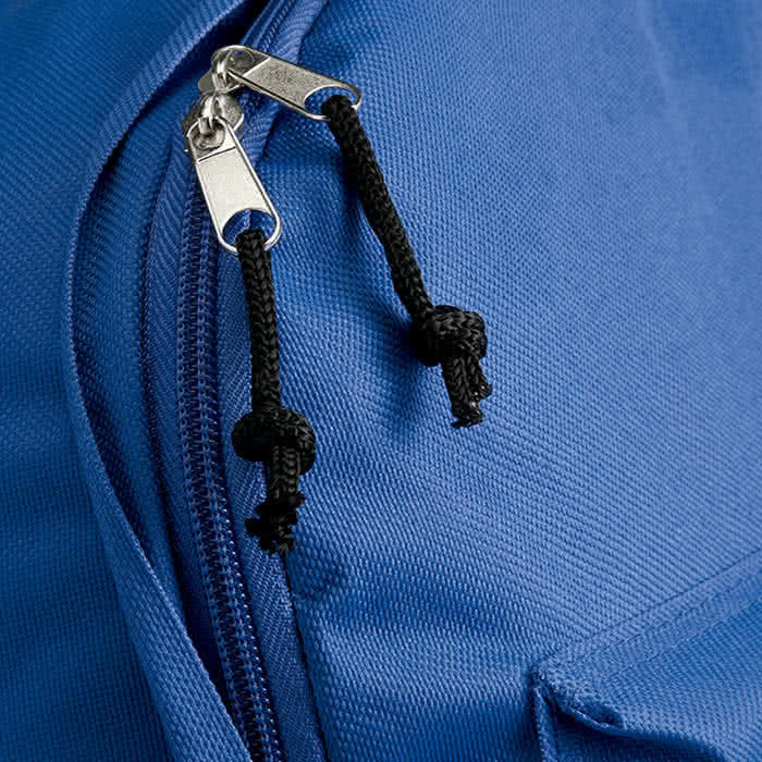 Mochila personalizada con bolsillo exterior color Azul Marino segunda vista Mochila personalizada con bolsillo exterior color Azul Marino segunda vista
