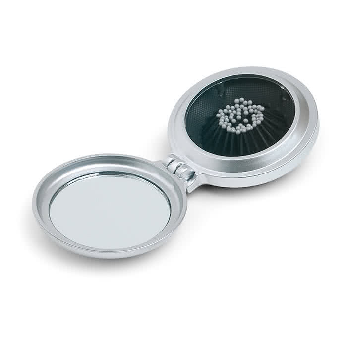 Espejo con cepillo para el pelo color Plateado tercera vista