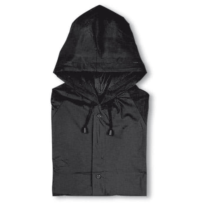 Impermeable personalizado de plástico color Negro Impermeable personalizado de plástico color Negro