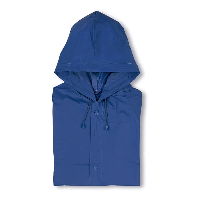 Impermeable personalizado de plástico color Azul Impermeable personalizado de plástico color Azul