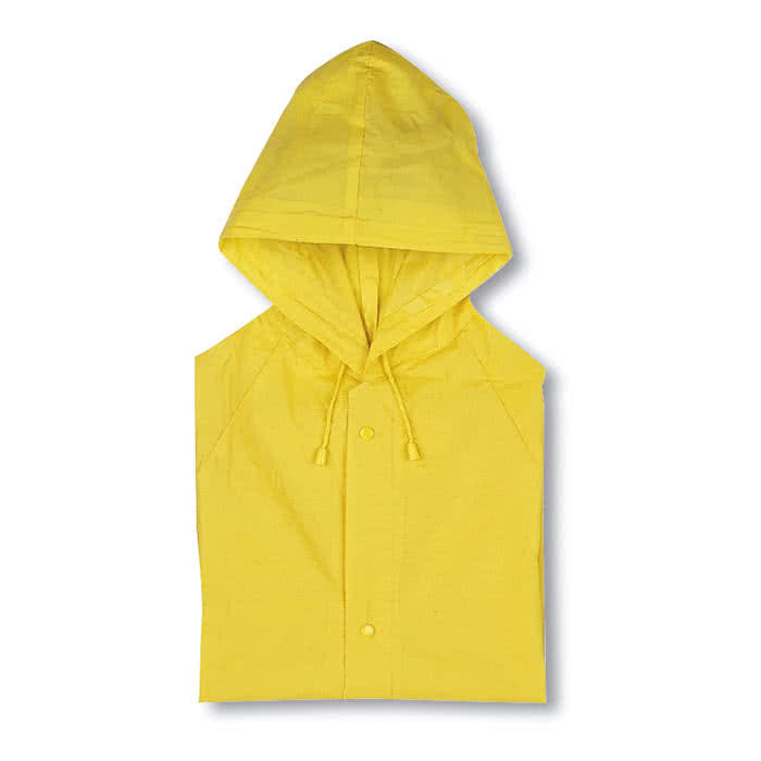 Impermeable personalizado de plástico color Amarillo Impermeable personalizado de plástico color Amarillo