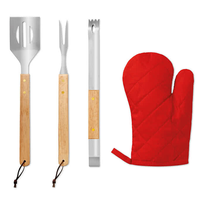 Delantal de barbacoa con herramientas color Negro tercera vista Delantal de barbacoa con herramientas color Negro tercera vista