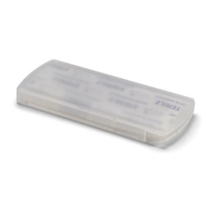 Tiritas promocionales en caja color Transparente Tiritas promocionales en caja color Transparente