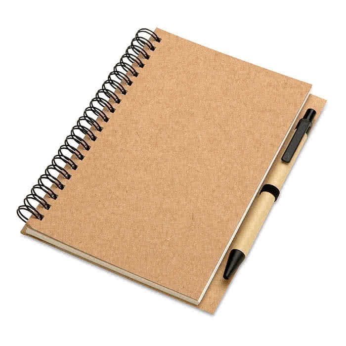 Libreta personalizada de papel reciclado color Beige Libreta personalizada de papel reciclado color Beige