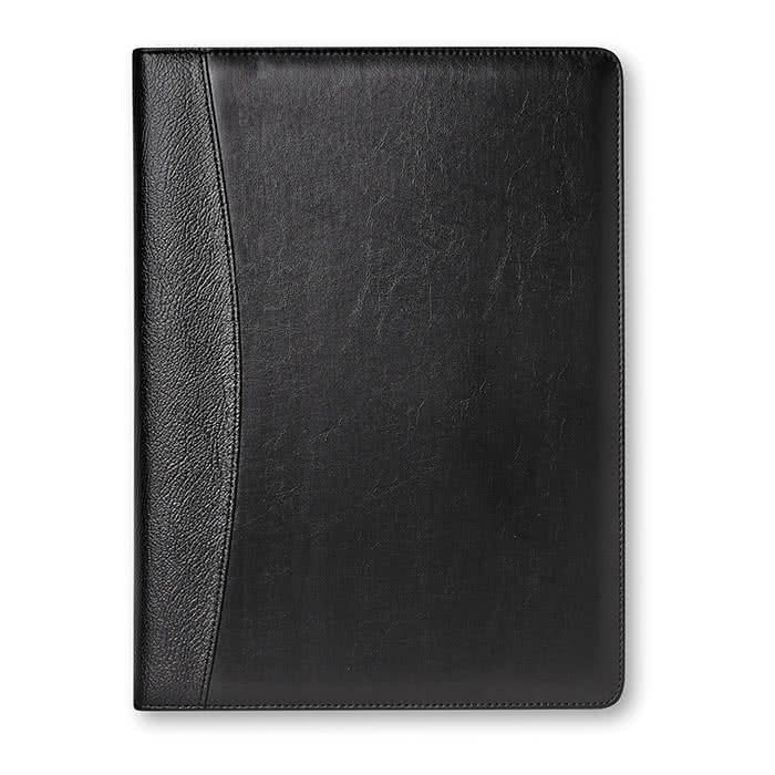 Portafolio publicitario con calculadora color Negro