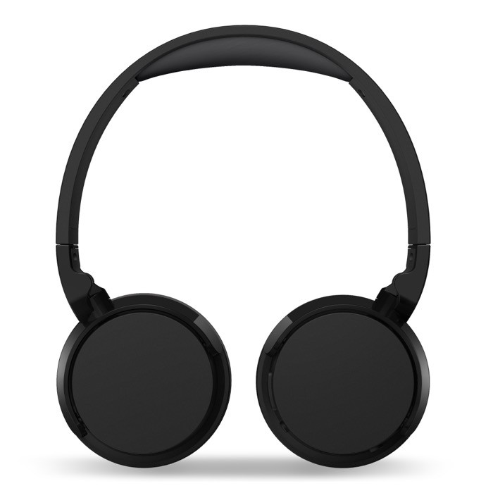 Auriculares inalámbricos y plegables para personalizar marca Phillips color negro tercera vista Auriculares inalámbricos y plegables para personalizar marca Phillips color negro tercera vista