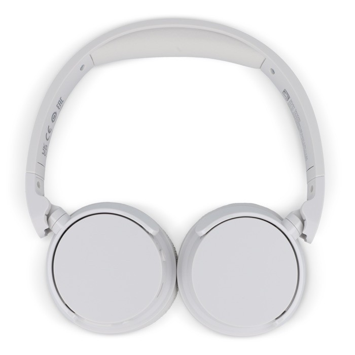 Auriculares inalámbricos ligeros y plegables marca Phillips color blanco tercera vista Auriculares inalámbricos ligeros y plegables marca Phillips color blanco tercera vista