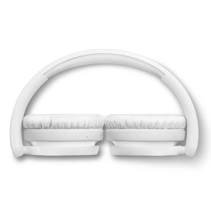 Auriculares plegables de botón de larga reproducción Phillips color blanco cuarta vista