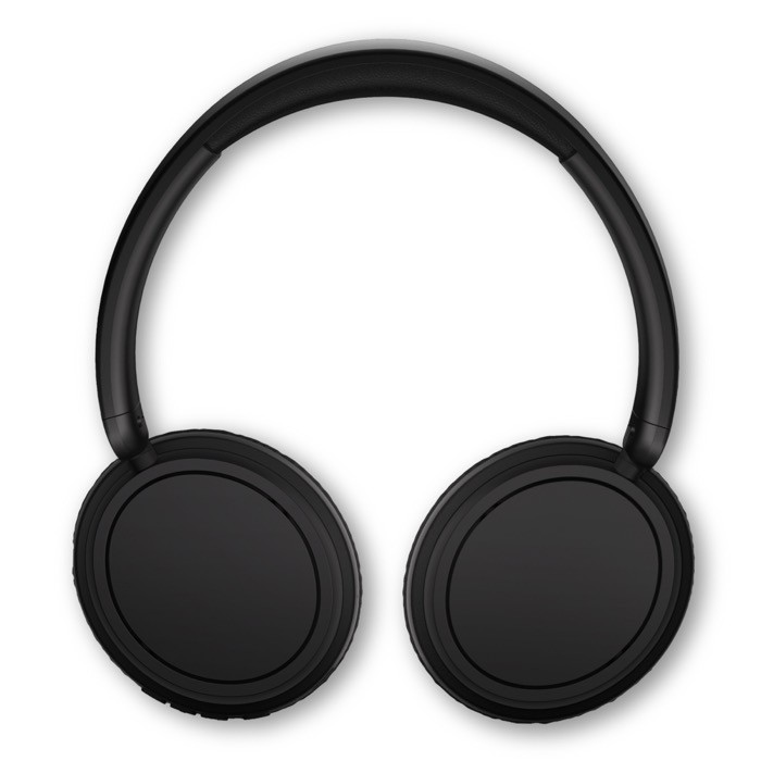 Auriculares plegables de botón de larga reproducción Phillips color negro tercera vista