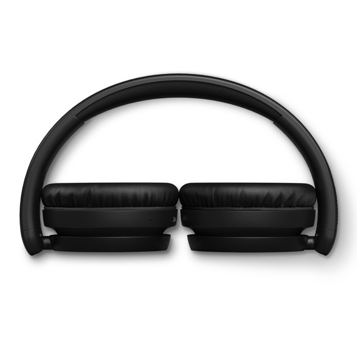 Auriculares plegables de botón de larga reproducción Phillips color negro cuarta vista