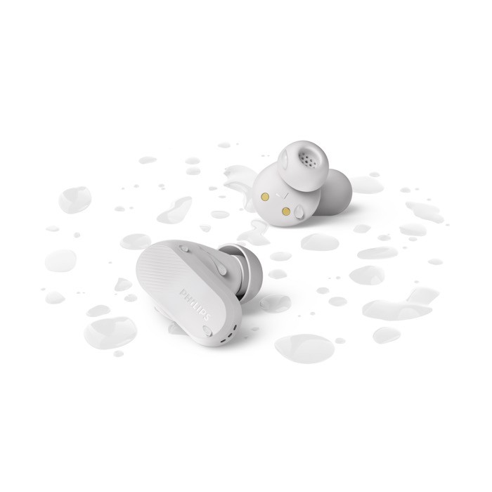 Auriculares inalámbricos con localizador y larga reproducción Phillips color blanco sexta vista Auriculares inalámbricos con localizador y larga reproducción Phillips color blanco sexta vista