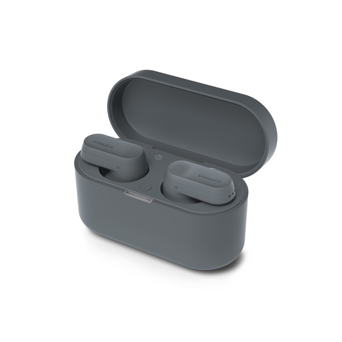 Auriculares inalámbricos con localizador y larga reproducción Phillips color gris oscuro Auriculares inalámbricos con localizador y larga reproducción Phillips color gris oscuro