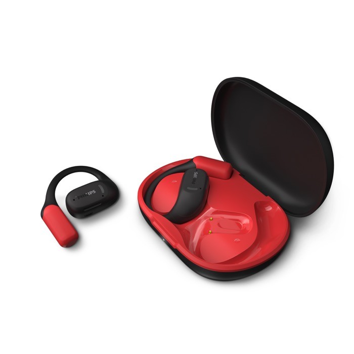 Auriculares inalámbricos deportivos con cancelación de ruido Phillips color negro sexta vista Auriculares inalámbricos deportivos con cancelación de ruido Phillips color negro sexta vista