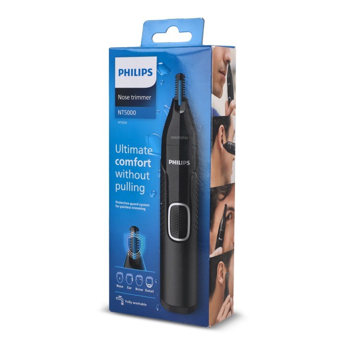 Recortador de pelos de nariz, orejas y cejas marca Phillips color negro quinta vista Recortador de pelos de nariz, orejas y cejas marca Phillips color negro quinta vista