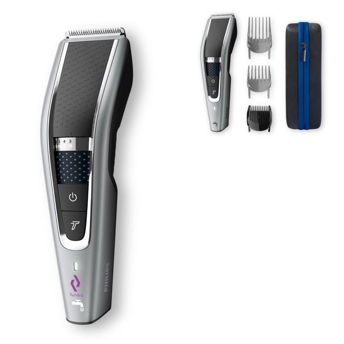 Kit de maquina de afeitar, tijeras y peine para peinar marca Phillips Kit de maquina de afeitar, tijeras y peine para peinar marca Phillips