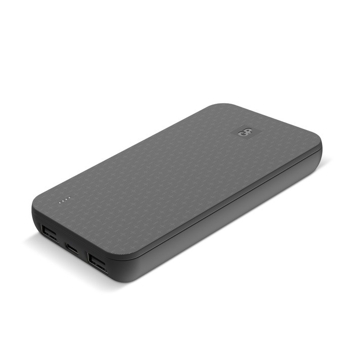 Batería externa para cargar 3 dispositivos simultáneamente 10.000 mAh color negro