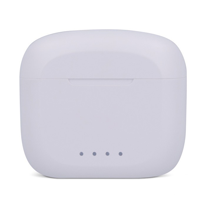 Auriculares inalámbricos ergonómicos en estuche personalizable color blanco segunda vista Auriculares inalámbricos ergonómicos en estuche personalizable color blanco segunda vista