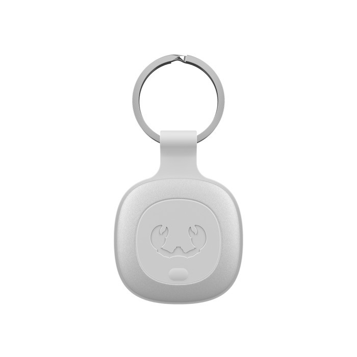 Localizador de objetos con llavero compatible con dispositivos Apple color gris claro tercera vista Localizador de objetos con llavero compatible con dispositivos Apple color gris claro tercera vista