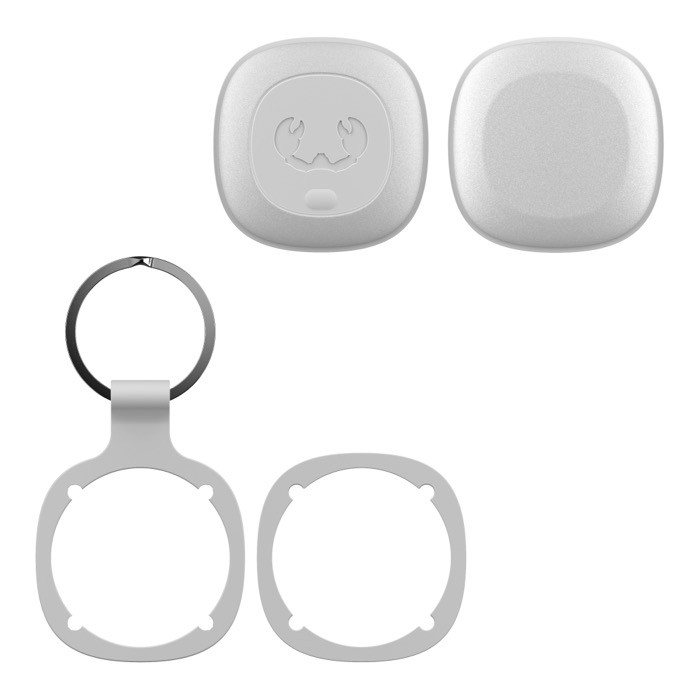 Localizador de objetos con llavero compatible con dispositivos Apple color gris claro quinta vista Localizador de objetos con llavero compatible con dispositivos Apple color gris claro quinta vista