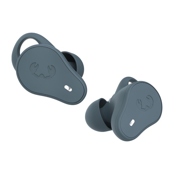 Auriculares deportivos en estuche ovalado Fresh 'n Rebel color azul tercera vista Auriculares deportivos en estuche ovalado Fresh 'n Rebel color azul tercera vista