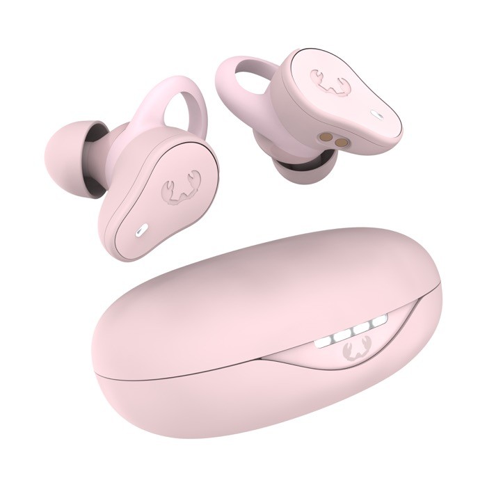 Auriculares deportivos en estuche ovalado Fresh 'n Rebel color rosa pastel Auriculares deportivos en estuche ovalado Fresh 'n Rebel color rosa pastel