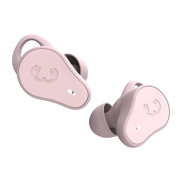 Auriculares deportivos en estuche ovalado Fresh 'n Rebel color rosa pastel tercera vista Auriculares deportivos en estuche ovalado Fresh 'n Rebel color rosa pastel tercera vista