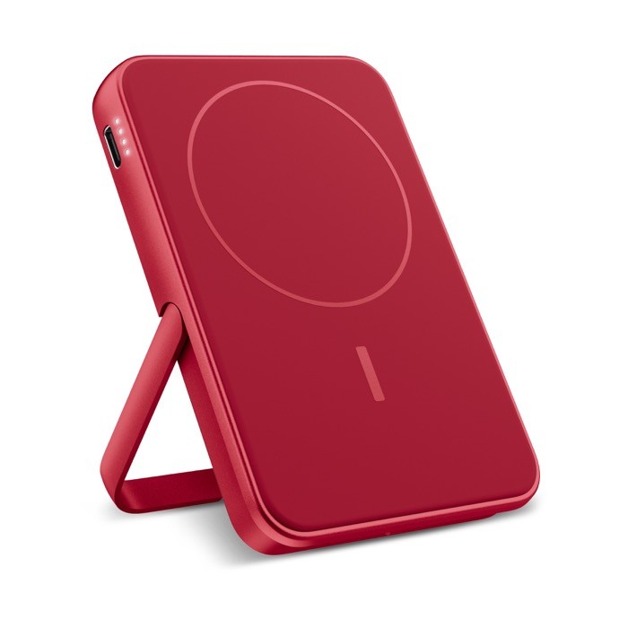 Powerbank con función de soporte para móvil Fresh 'n Rebel 5.000 mAh color rojo