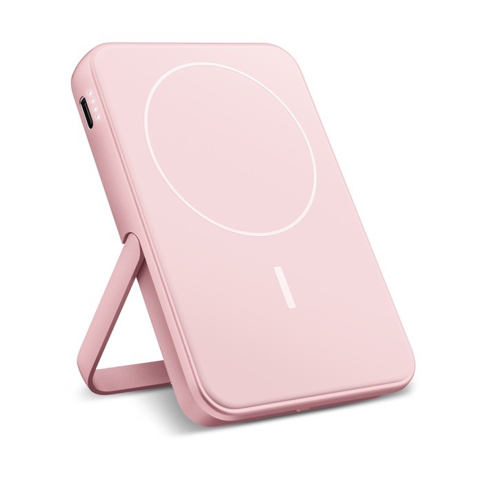 Powerbank con función de soporte para móvil Fresh 'n Rebel 5.000 mAh color rosa pastel