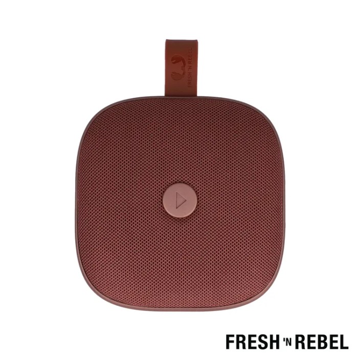 Altavoz portátil de forma cuadrada resistente al agua Fresh 'n Rebel color caoba tercera vista Altavoz portátil de forma cuadrada resistente al agua Fresh 'n Rebel color caoba tercera vista
