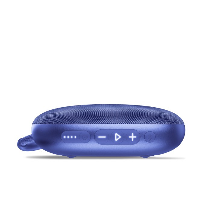 Altavoz portátil en varios colores con asa de transporte 5W color azul sexta vista Altavoz portátil en varios colores con asa de transporte 5W color azul sexta vista
