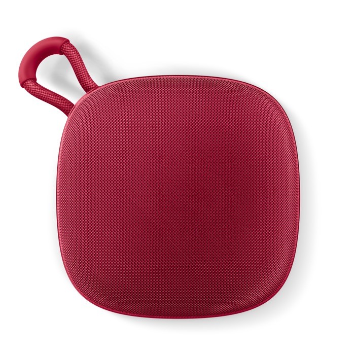 Altavoz portátil en varios colores con asa de transporte 5W color rojo Altavoz portátil en varios colores con asa de transporte 5W color rojo