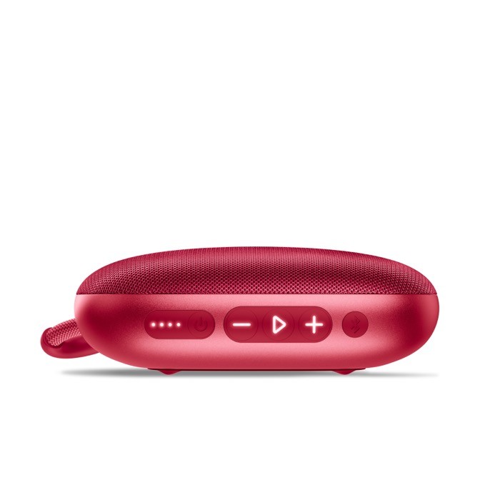 Altavoz portátil en varios colores con asa de transporte 5W color rojo sexta vista Altavoz portátil en varios colores con asa de transporte 5W color rojo sexta vista