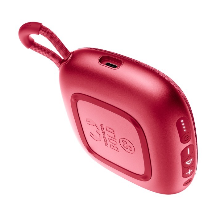 Altavoz portátil en varios colores con asa de transporte 5W color rojo septima vista Altavoz portátil en varios colores con asa de transporte 5W color rojo septima vista
