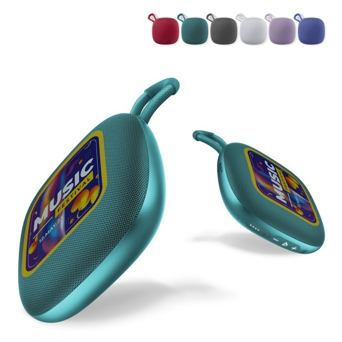 Altavoz portátil en varios colores con asa de transporte 5W Altavoz portátil en varios colores con asa de transporte 5W