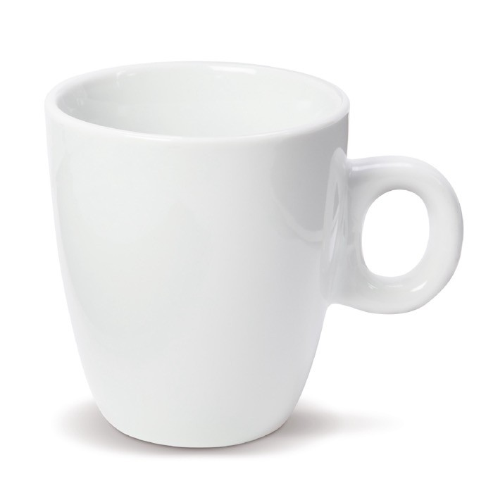 Taza de cerámica blanca apta para las máquinas de café 200ml color blanco Taza de cerámica blanca apta para las máquinas de café 200ml color blanco