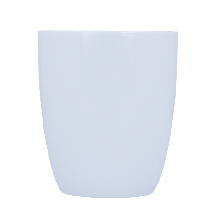 Taza de cerámica blanca apta para las máquinas de café 200ml color blanco tercera vista Taza de cerámica blanca apta para las máquinas de café 200ml color blanco tercera vista