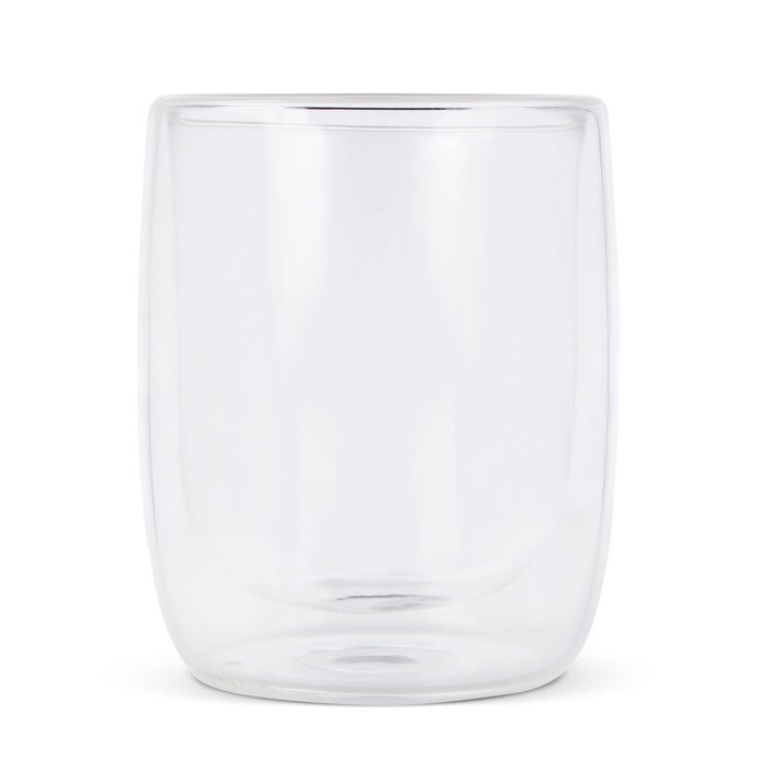 Vaso de cristal para el café de doble pared con capacidad de 230ml color transparente segunda vista
