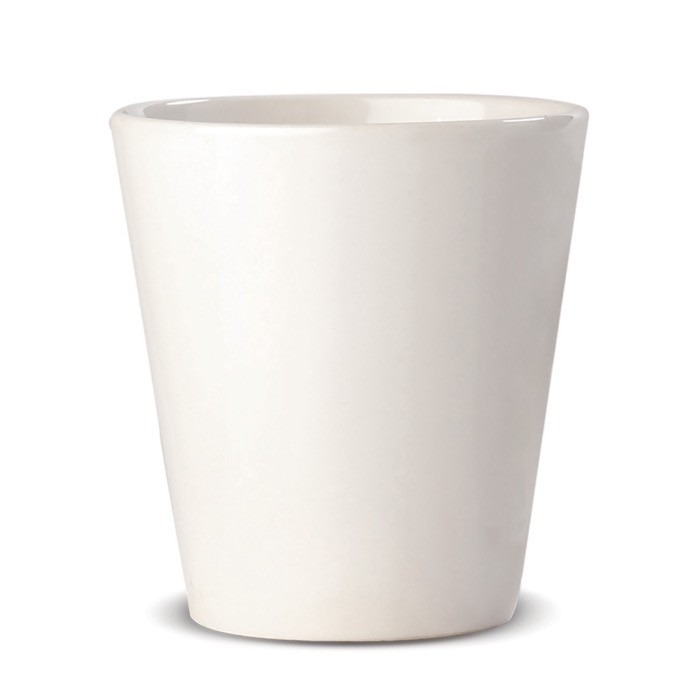 Taza blanca de cerámica especial para sublimación 350ml color blanco tercera vista Taza blanca de cerámica especial para sublimación 350ml color blanco tercera vista